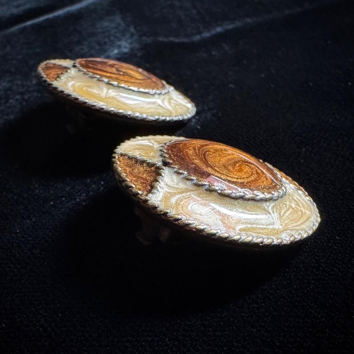 <img class='new_mark_img1' src='https://img.shop-pro.jp/img/new/icons13.gif' style='border:none;display:inline;margin:0px;padding:0px;width:auto;' />1970-80ǯ ֥ ʥ  륤󥰡Bronze Enamel EarringsDead Stock