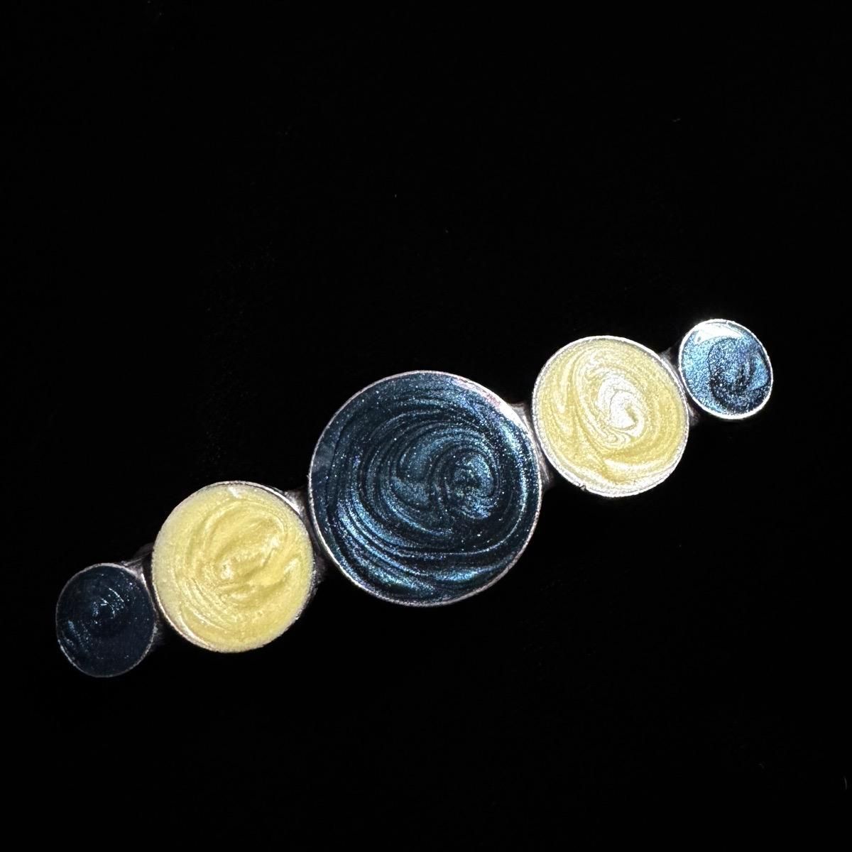 <img class='new_mark_img1' src='https://img.shop-pro.jp/img/new/icons13.gif' style='border:none;display:inline;margin:0px;padding:0px;width:auto;' />1970-80ǯ ᥿ ʥ  ֥롼 Хå Metal Enamel Hair Clip Dead Stock