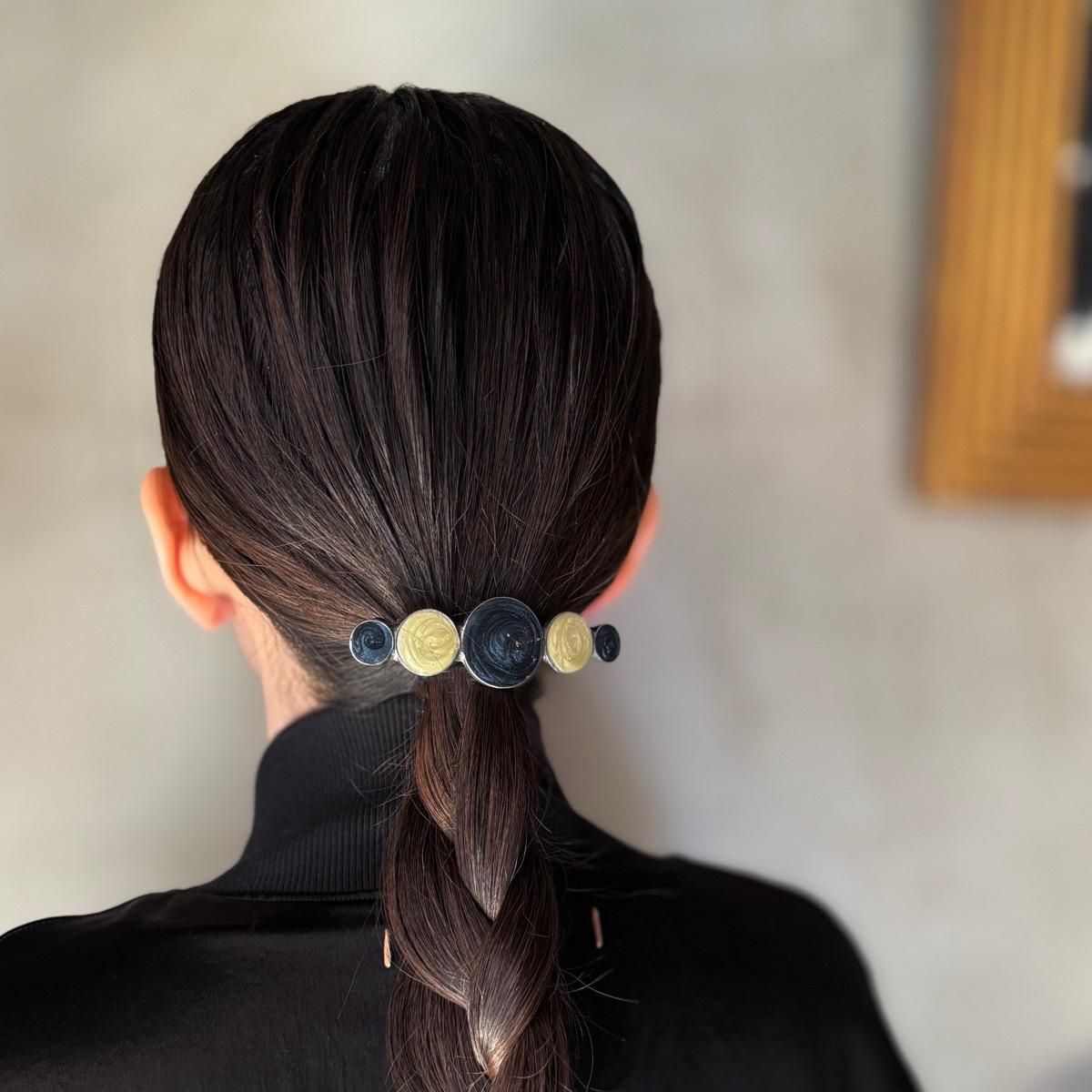 <img class='new_mark_img1' src='https://img.shop-pro.jp/img/new/icons13.gif' style='border:none;display:inline;margin:0px;padding:0px;width:auto;' />1970-80ǯ ᥿ ʥ  ֥롼 Хå Metal Enamel Hair Clip Dead Stock