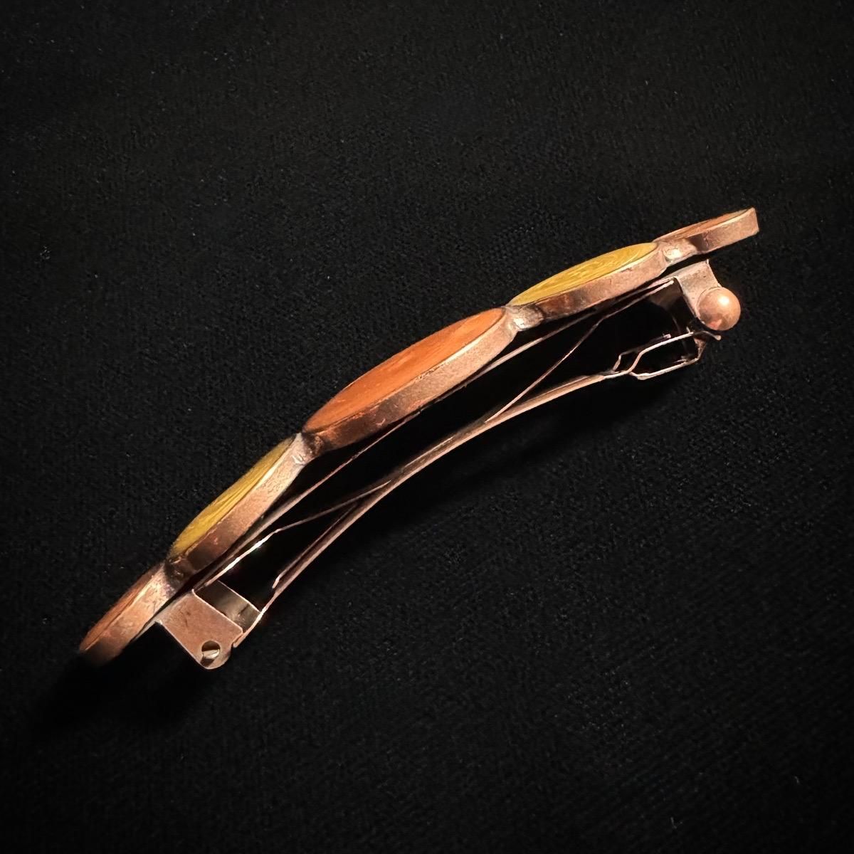 <img class='new_mark_img1' src='https://img.shop-pro.jp/img/new/icons13.gif' style='border:none;display:inline;margin:0px;padding:0px;width:auto;' />1970-80ǯ ᥿ ʥ   ХåMetal Enamel Hair Clip Dead Stock