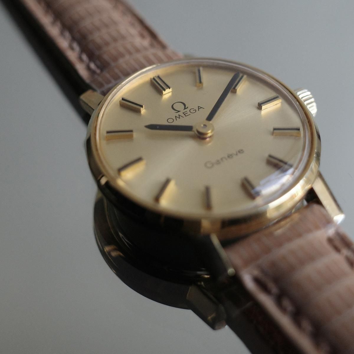 OMEGA GENEVE（オメガ ジュネーブ）ラウンドケース 純正尾錠 JeJe