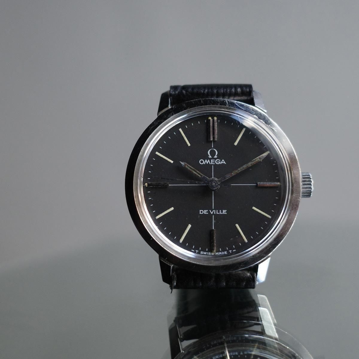 OMEGA DE VILLE（オメガ デビル） 黒文字盤 クロスライン - JeJe PIANO