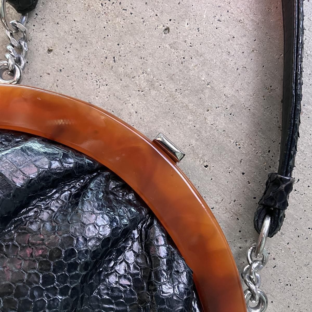 <img class='new_mark_img1' src='https://img.shop-pro.jp/img/new/icons13.gif' style='border:none;display:inline;margin:0px;padding:0px;width:auto;' />ơ إӳ ϥɥХåVintage Python Leather Hand Bag