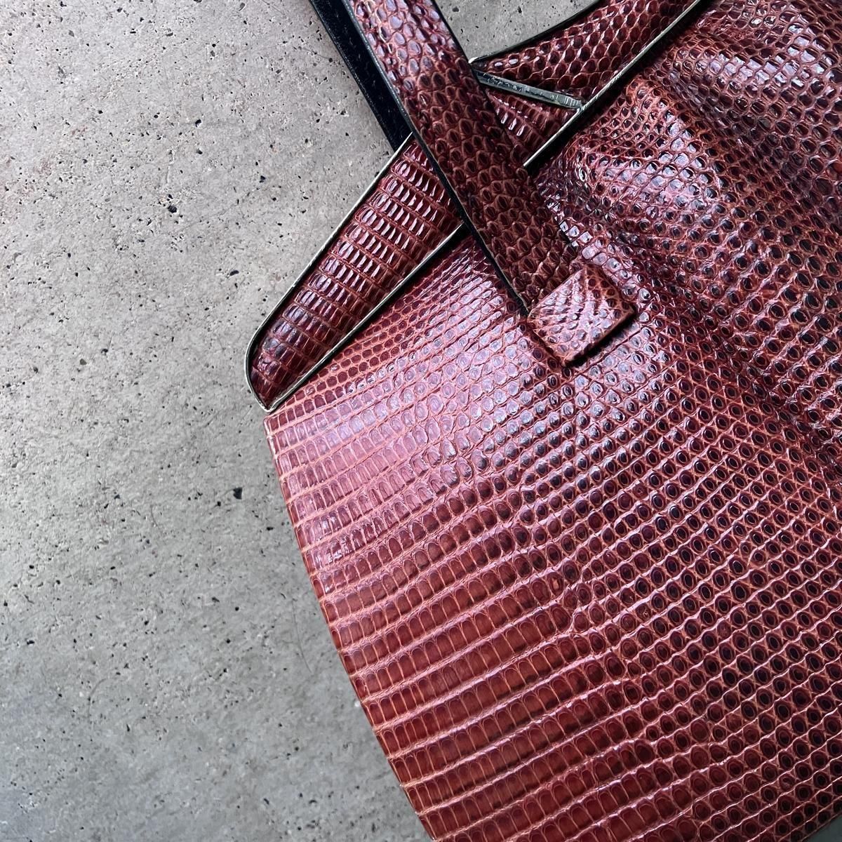 ヴィンテージ リザード ハンドバッグ（Vintage Lizard Leather Hand