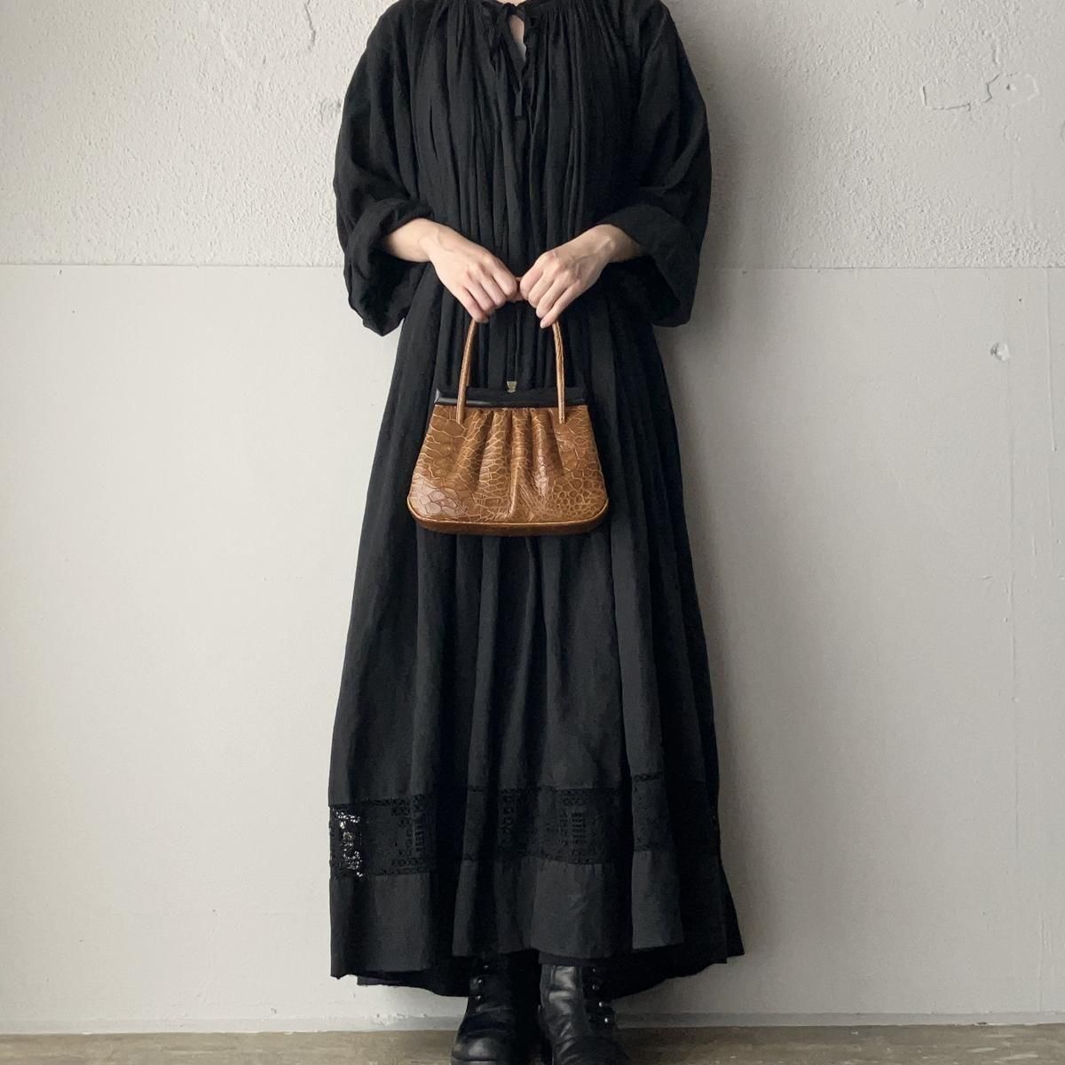 ヴィンテージ カメ革 ハンドバッグ（Vintage Turtle Leather Bag