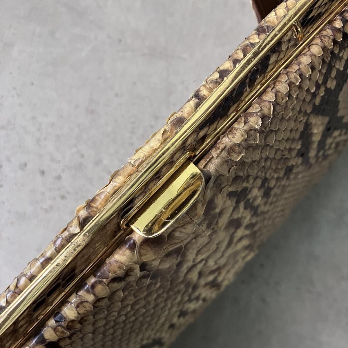 <img class='new_mark_img1' src='https://img.shop-pro.jp/img/new/icons13.gif' style='border:none;display:inline;margin:0px;padding:0px;width:auto;' />ơ إӳ եåȥϥɥХåVintage Python Leather Hand Bag