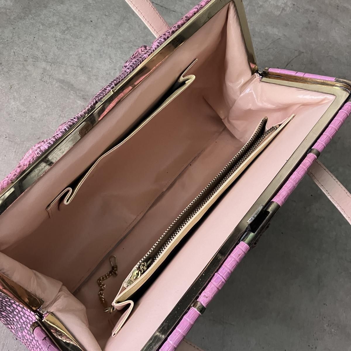 <img class='new_mark_img1' src='https://img.shop-pro.jp/img/new/icons13.gif' style='border:none;display:inline;margin:0px;padding:0px;width:auto;' />ơ 󥰥ޡ ꥶɥϥɥХåVintage Lizard Leather Hand Bag