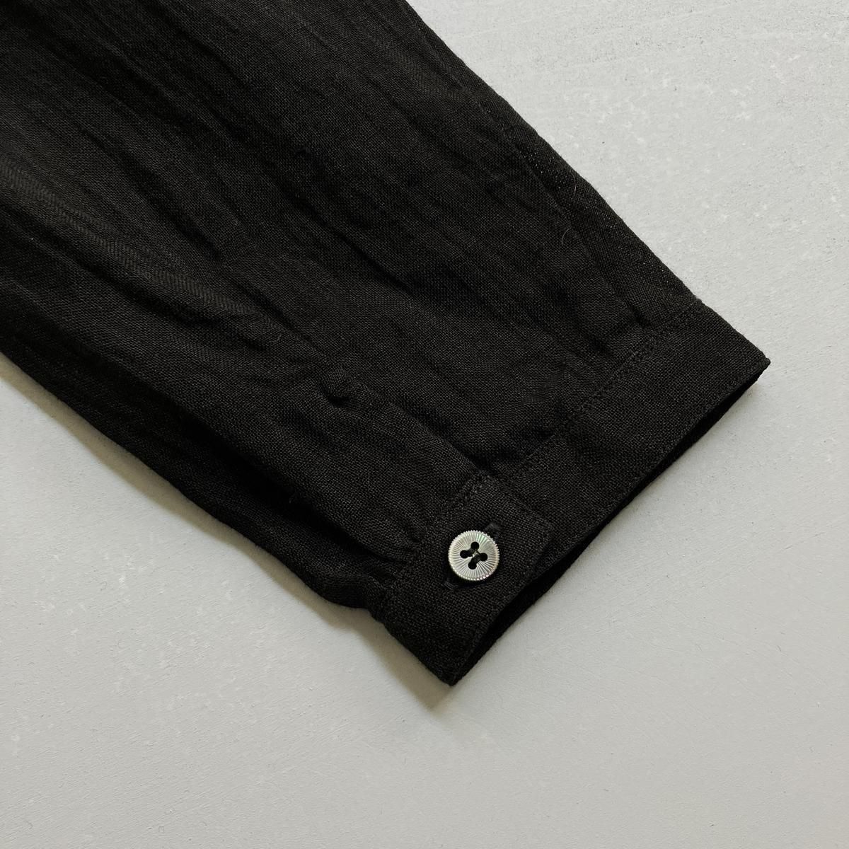 <img class='new_mark_img1' src='https://img.shop-pro.jp/img/new/icons14.gif' style='border:none;display:inline;margin:0px;padding:0px;width:auto;' />�ڴ��ָ��� 12/21�ޤǡ� suzuki takayuki pin-tuck blouse�ʥ����������業 �ԥ󥿥å��֥饦����Black