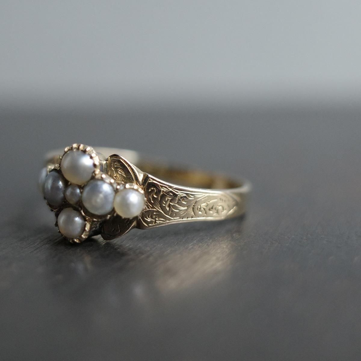 19世紀初頭 15金 パール リング（Early 19th 15K Pearl Ring） - JeJe
