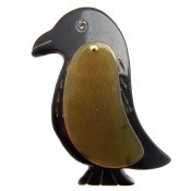 Lucite Brooch Penguin