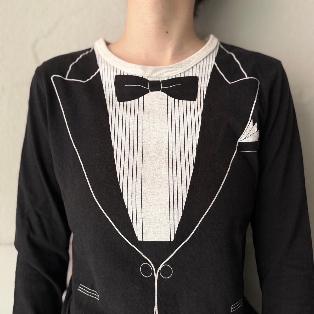 <img class='new_mark_img1' src='https://img.shop-pro.jp/img/new/icons38.gif' style='border:none;display:inline;margin:0px;padding:0px;width:auto;' />30OFF  Trompe-l'oeil Tuxedo T-shirt (ޤ / ȥץ륤  T)