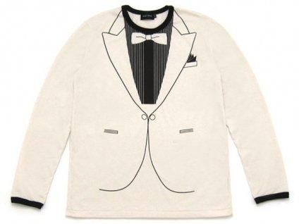 <img class='new_mark_img1' src='https://img.shop-pro.jp/img/new/icons38.gif' style='border:none;display:inline;margin:0px;padding:0px;width:auto;' />30OFF  Trompe-l'oeil Tuxedo T-shirt (ޤ / ȥץ륤  T)