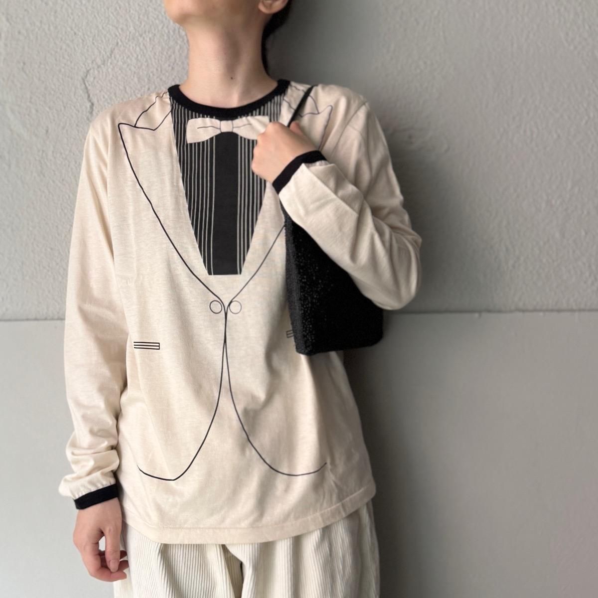 <img class='new_mark_img1' src='https://img.shop-pro.jp/img/new/icons38.gif' style='border:none;display:inline;margin:0px;padding:0px;width:auto;' />30OFF  Trompe-l'oeil Tuxedo T-shirt (ޤ / ȥץ륤  T)