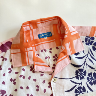 浴衣アロハ【コットン】 - 和柄アロハシャツ 【谷町アロハ＆笑花