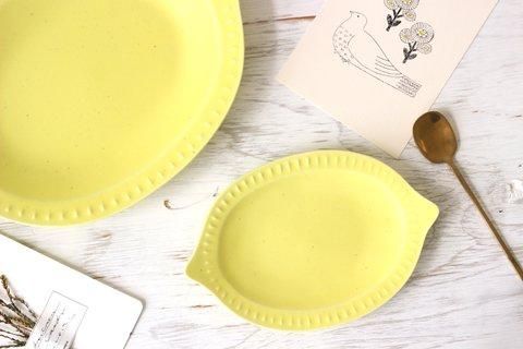 レモンのお皿 小 陶器 よしざわ窯