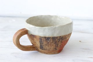 刺し子柄マグカップ2 陶器 nakanaka　