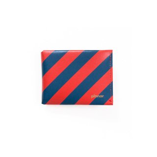 Wallet M -Red & Blue Stripes-
