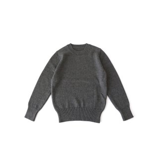 jiji/ Cotton Wool Crewneck Knit / Gray