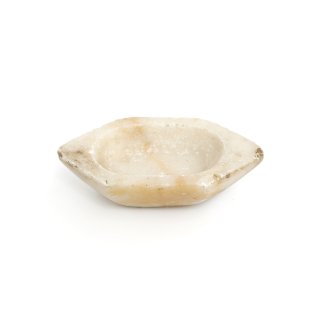 インド/ 石のスパイス皿 / white-2