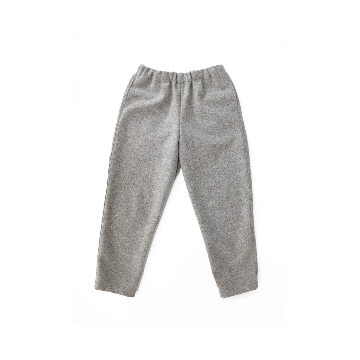 jiji Wool ring pants heather gray size1ワタリ巾約32cm