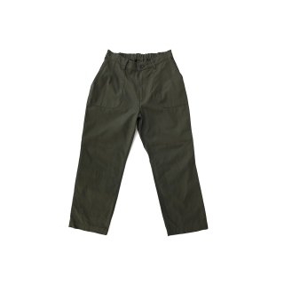 jiji / Cotton Herringbone Pants / olive