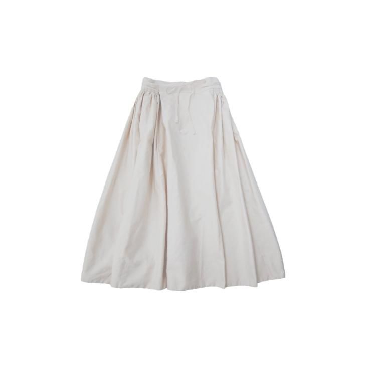 入手困難☆Houttuynia cordata ギャザースカートlinen 白