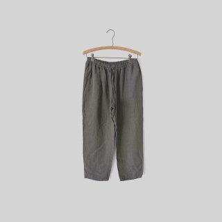 <ͽʡjiji / Rayon linen easy pants / Dark Khaki