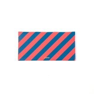 Wallet L -Red and Blue Stripes-