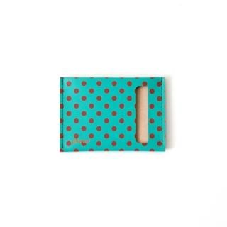 Wallet S -Green and Red Dots-