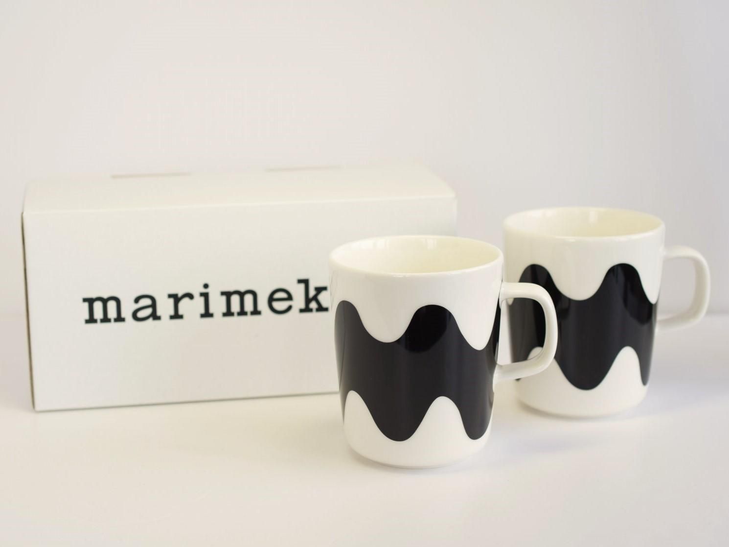 再入荷】marimekko × FINNAIR LOKKI (ブラック) マグカップ