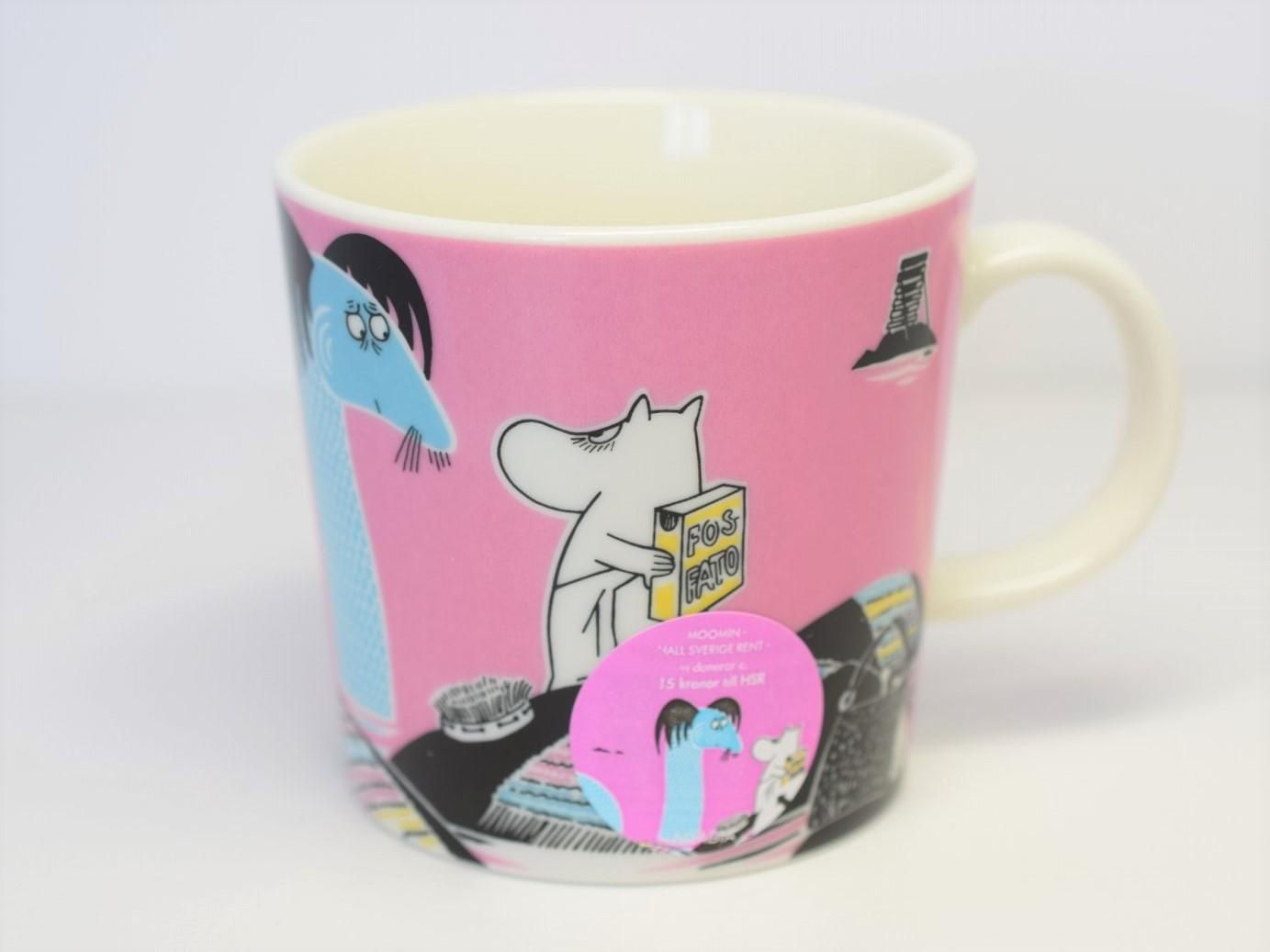 ARABIA moomin 2015年 スウェーデン限定 マグカップ (ピンク) アラビア ...