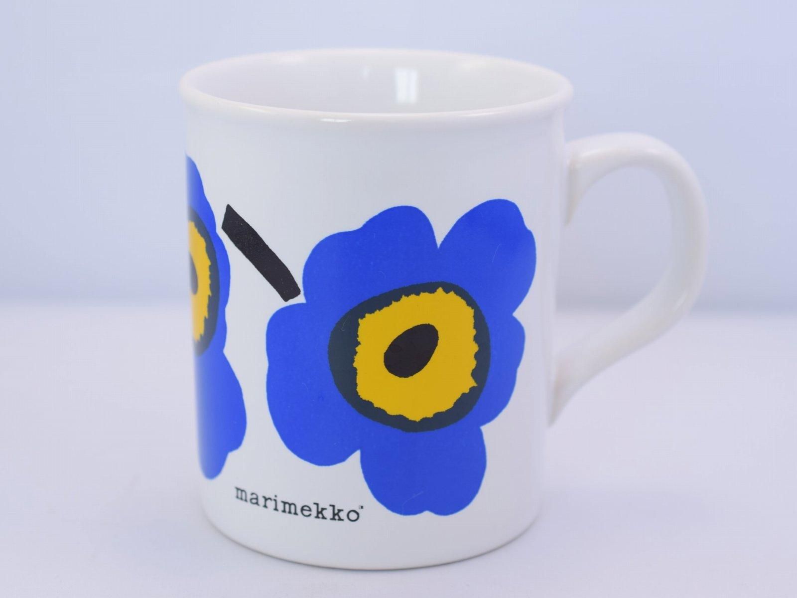 marimekko イングランド製 UNIKKO マグカップ (ブルー) マリメッコ