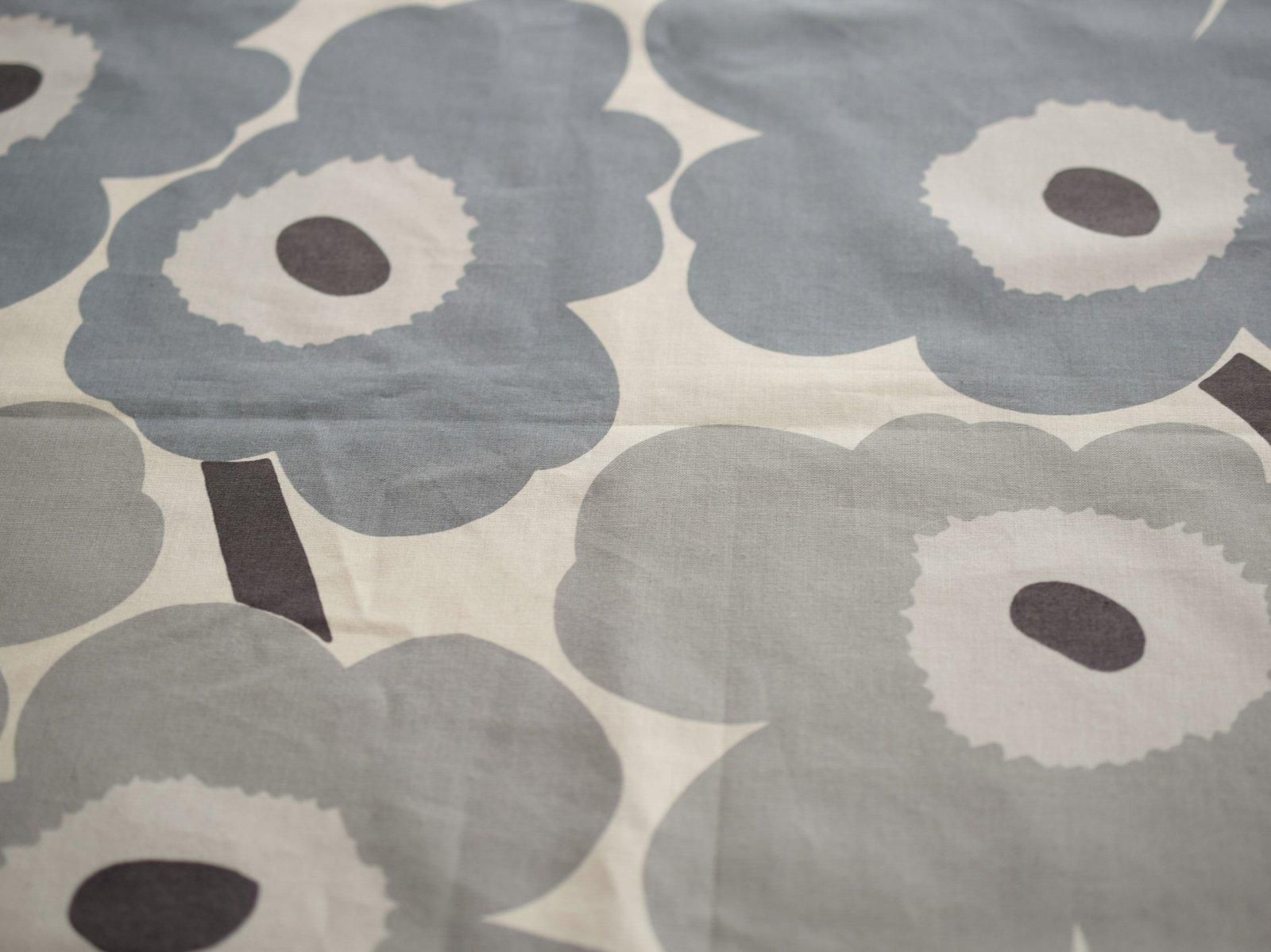 Marimekko Unikko ブルー グレー ファブリック 4 131 64cm マリメッコ ウニッコ Taivas 北欧ヴィンテージ食器と雑貨のお店 Marimekko Unikko ブルー グレー ファブリック 4 131 64cm マリメッコ ウニッコ Taivas 北欧ヴィンテージ食器と雑貨のお店
