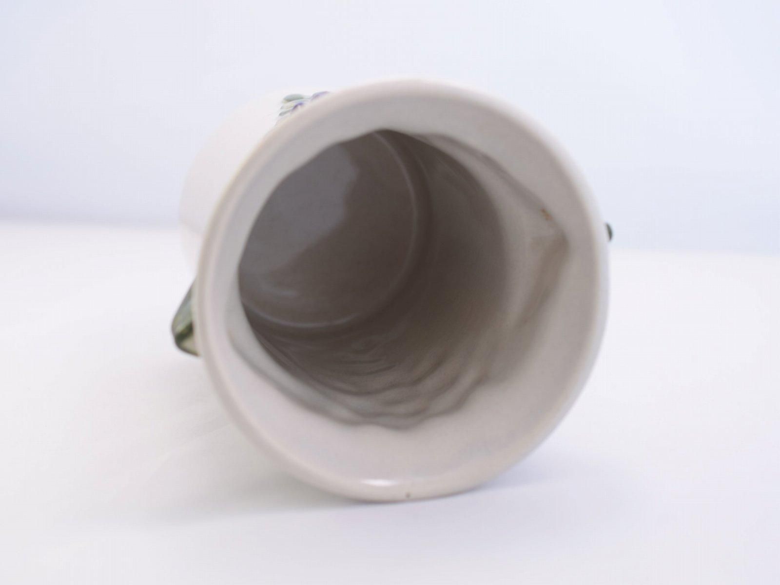 Rosa Ljung スウェーデン アンティーク フラワーベース 花瓶 DECO社 Rosa Ljung 花瓶 (ホワイト×パープル) ロサ・ユング