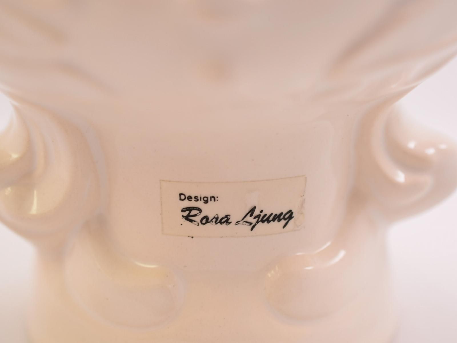 DECO社 Rosa Ljung 女性の顔 花瓶 (ホワイト) ロサ・ユング