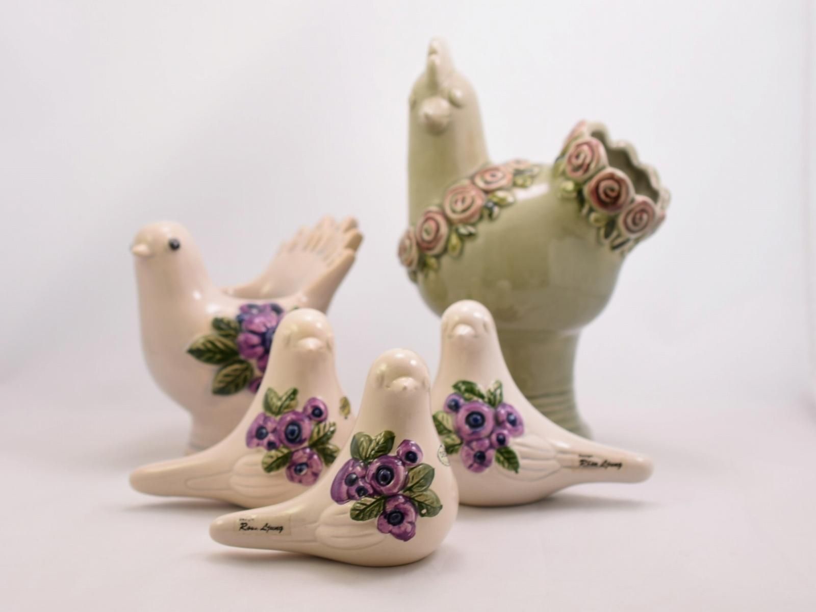 DECO社 Rosa Ljung 鳥 花瓶 / キャンドルスタンド (ホワイト DECO社 Rosa Ljung 鳥 花瓶 / キャンドルスタンド (ホワイト