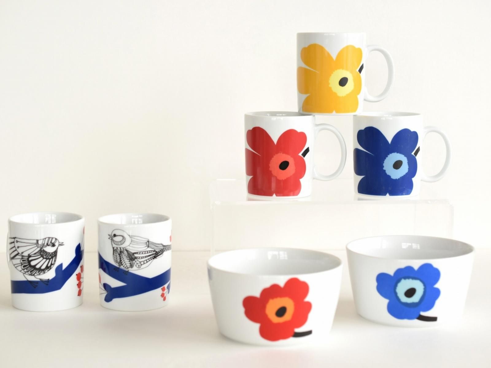 marimekko UNIKKO 50周年記念モデル 12.5cm ボウル (ブルー ...