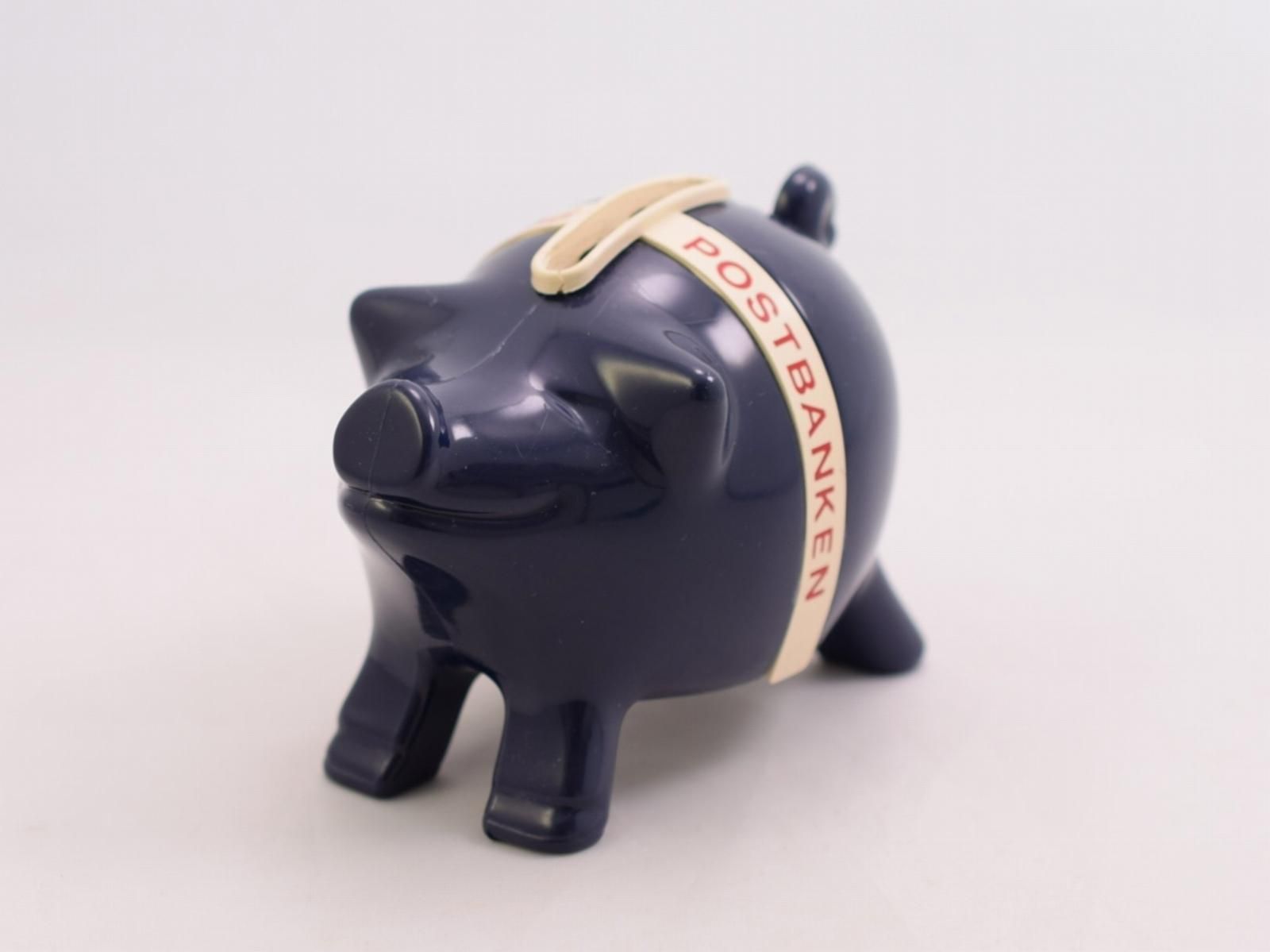 MK TUOTE (MK Tresmer) × POSTBANKEN ブタさん貯金箱 (ネイビー