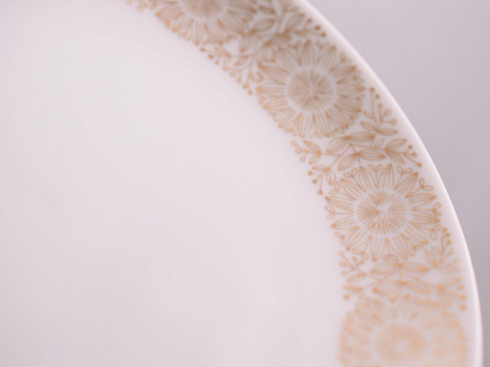 ARABIA Filigran (ゴールド) 15.5cmプレート (2) アラビア