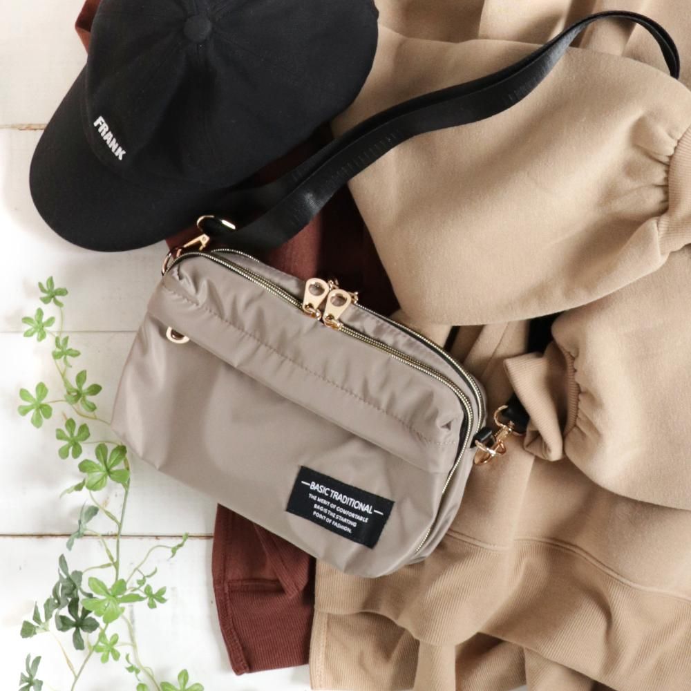 ゆうパケ 3color 8ポケット付高密度マルチ多機能ショルダーバッグ The Secret Bean