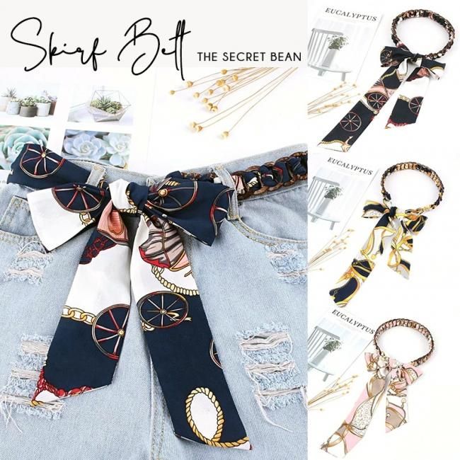 ゆうパケ 3color スカーフリボンベルト The Secret Bean ゆうパケ 3color スカーフリボンベルト The Secret Bean