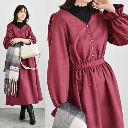 <img class='new_mark_img1' src='https://img.shop-pro.jp/img/new/icons16.gif' style='border:none;display:inline;margin:0px;padding:0px;width:auto;' />【SALE】【ゆうパケ】マルチボタン バックリボンワンピース