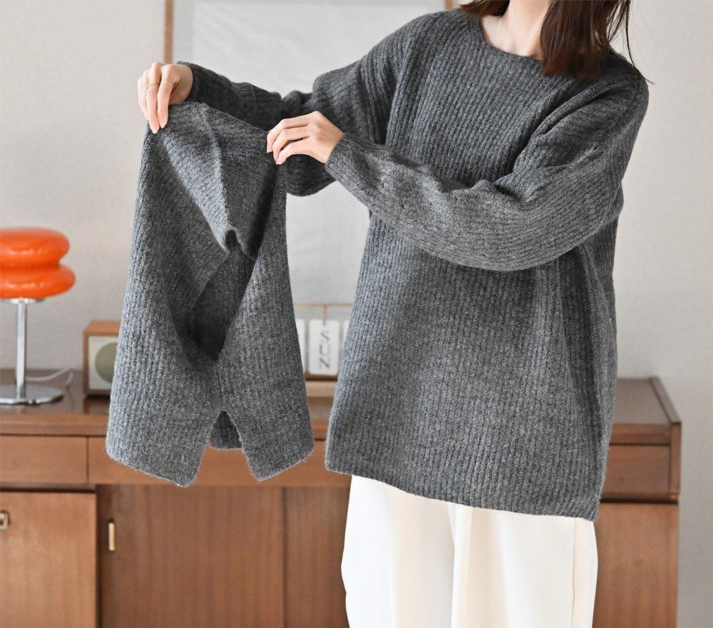 【未使用】BRIEFING フード付きセーター グレー BRIEFING フード付きトップス ニット グレー