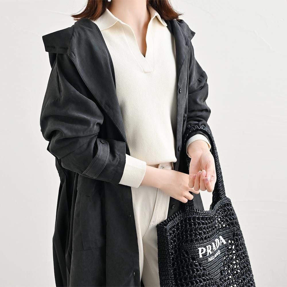 SALE】バックプリーツスプリングコート - The Secret Bean SALE】バックプリーツスプリングコート - The Secret Bean