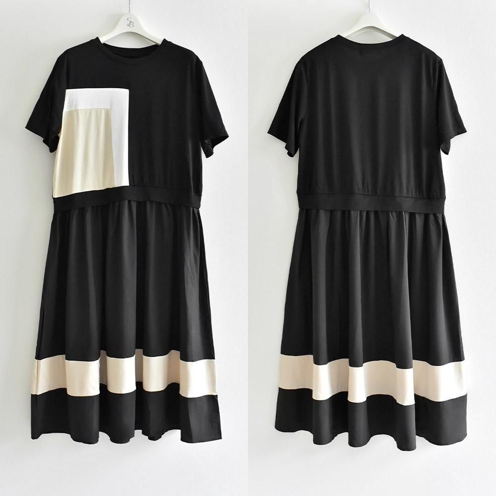 SALE】【ゆうパケ】【M～L対応】配色ドッキングパネルデザイン