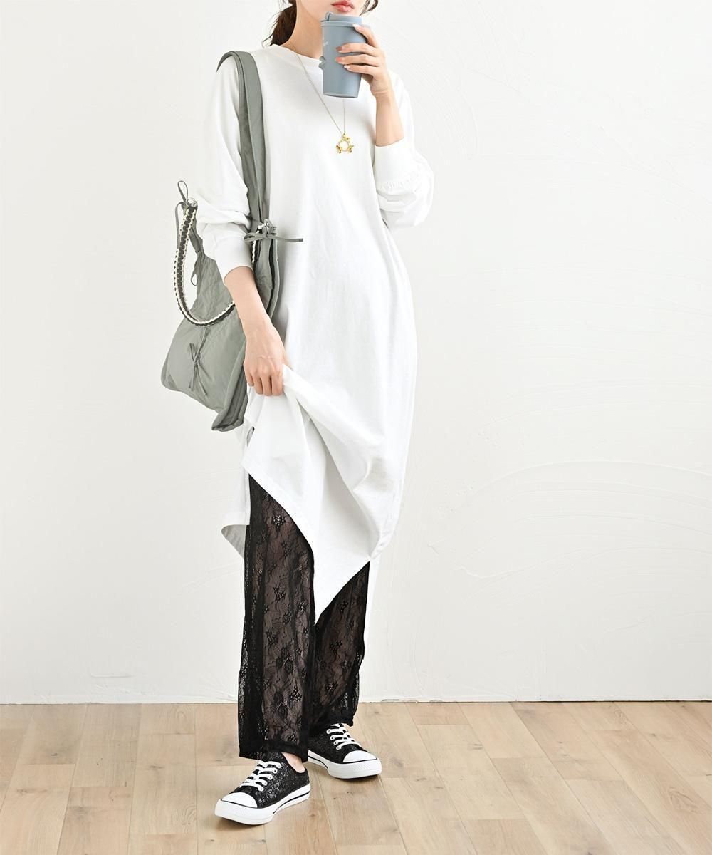 限定値下げ！TEVALT 新品　フリル　ワンピース　日本製 Fit more ワンピース チュールフリルセーラーカラーワンピース