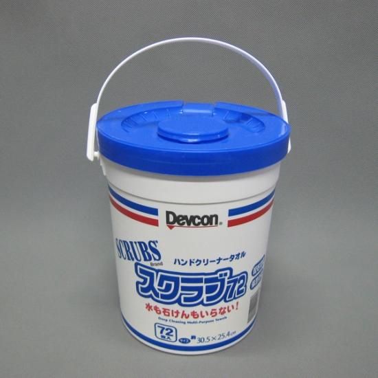 デブコン スクラブ72（ハンドクリーナータオル）72枚入り 6個セット