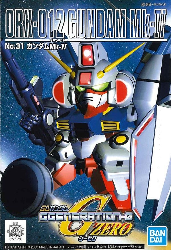Gg31 ガンダムmk Iv Gジェネレーションzero Sdガンダム プラモデル バンダイ 文具とプラモの店 タギミ