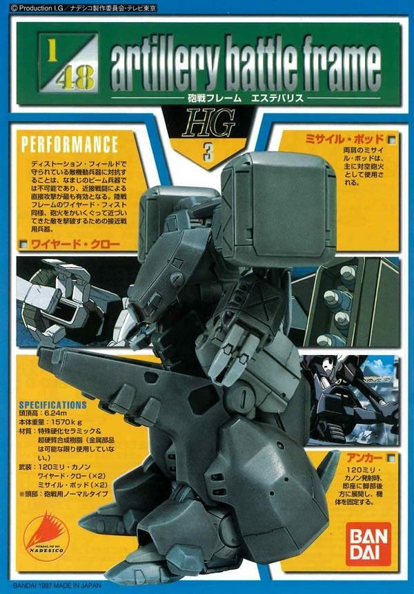 機動戦艦ナデシコ 1/48 砲戦フレーム エステバリス レビュー