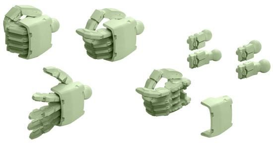 Builders Parts HD 1/144 MS HAND 02 (ZEON) [Dark Gray]: Added